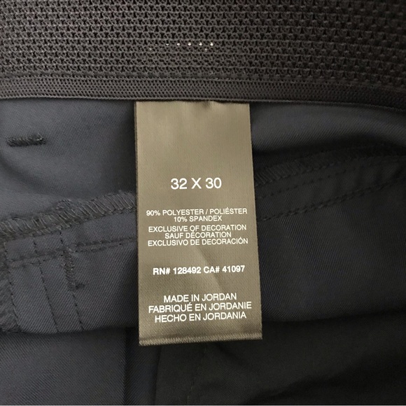 Greg Norman Navy Blue Solid Woven Pants, 32 - Picture 10 of 12